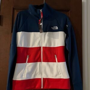 The North Face New with Tags Red White and Blue USA Stars and Stripes Jacket